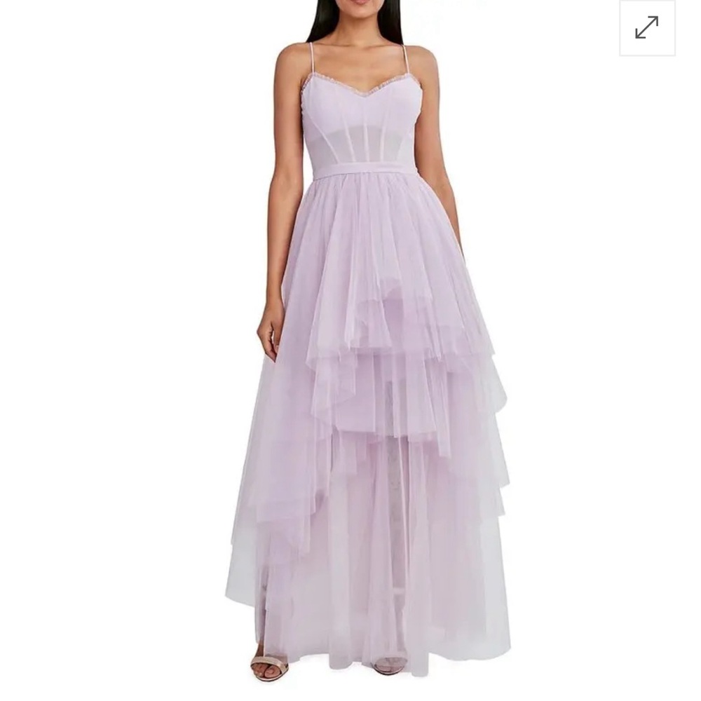 NWT BCBGMaxazria Tiered Tulle Corset Dress